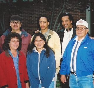 A group of friends posing for a photo