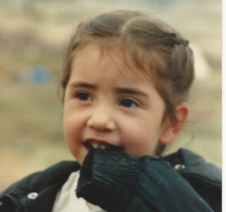 Close up of a smiling Laurel Azure