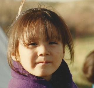 a close up of little girl Sky Gopher